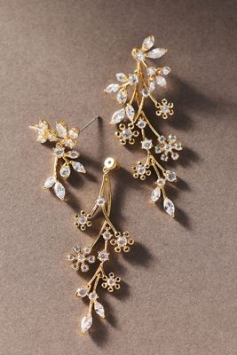 NADRI Baby's Breath Front-Back Earrings