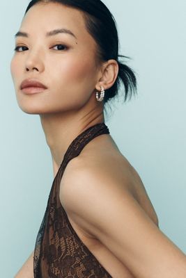 NADRI Runway Cluster Hoop Earrings