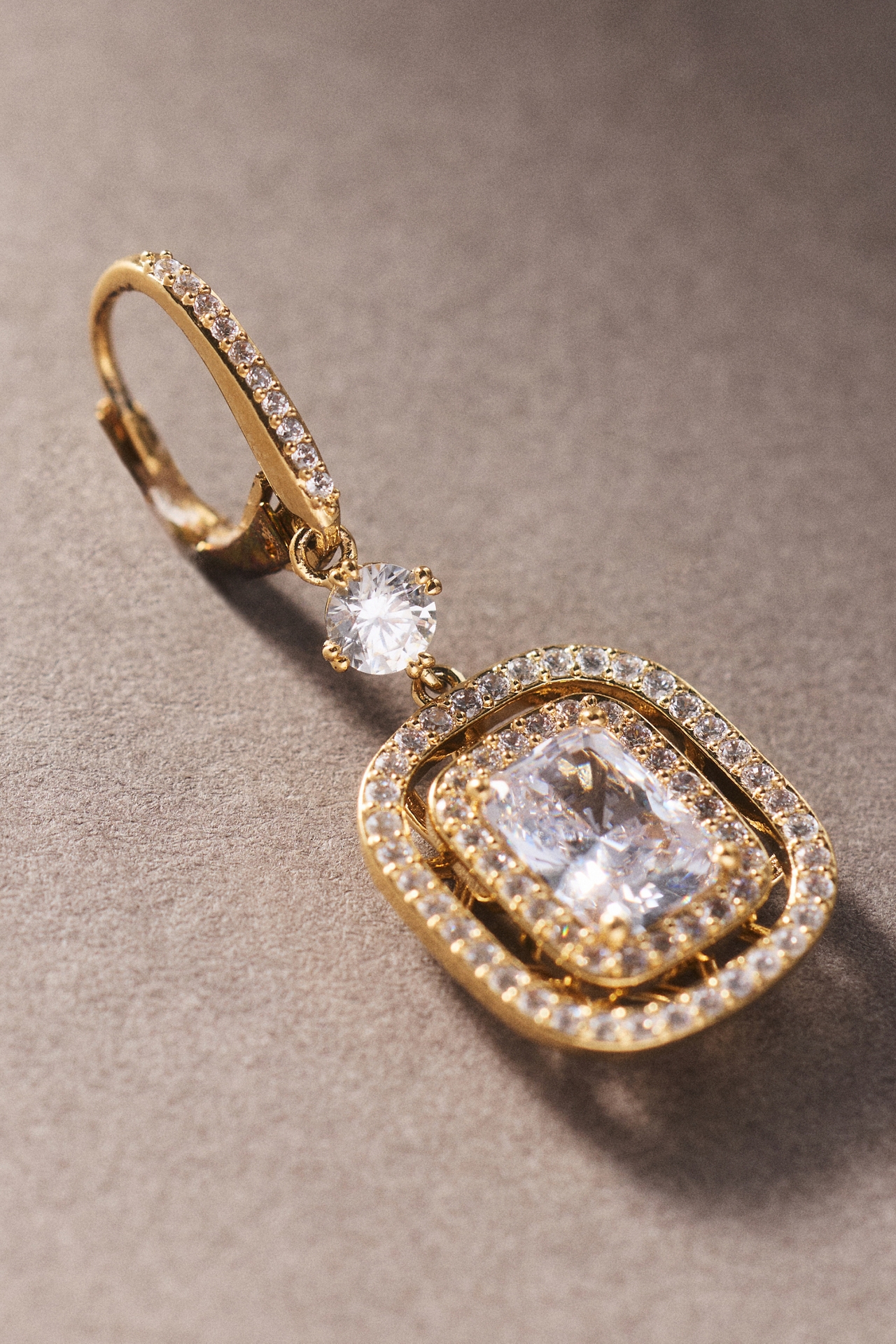 NADRI Double Halo Crystal Earrings