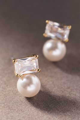 NADRI Bianca Pearl Crystal Earrings