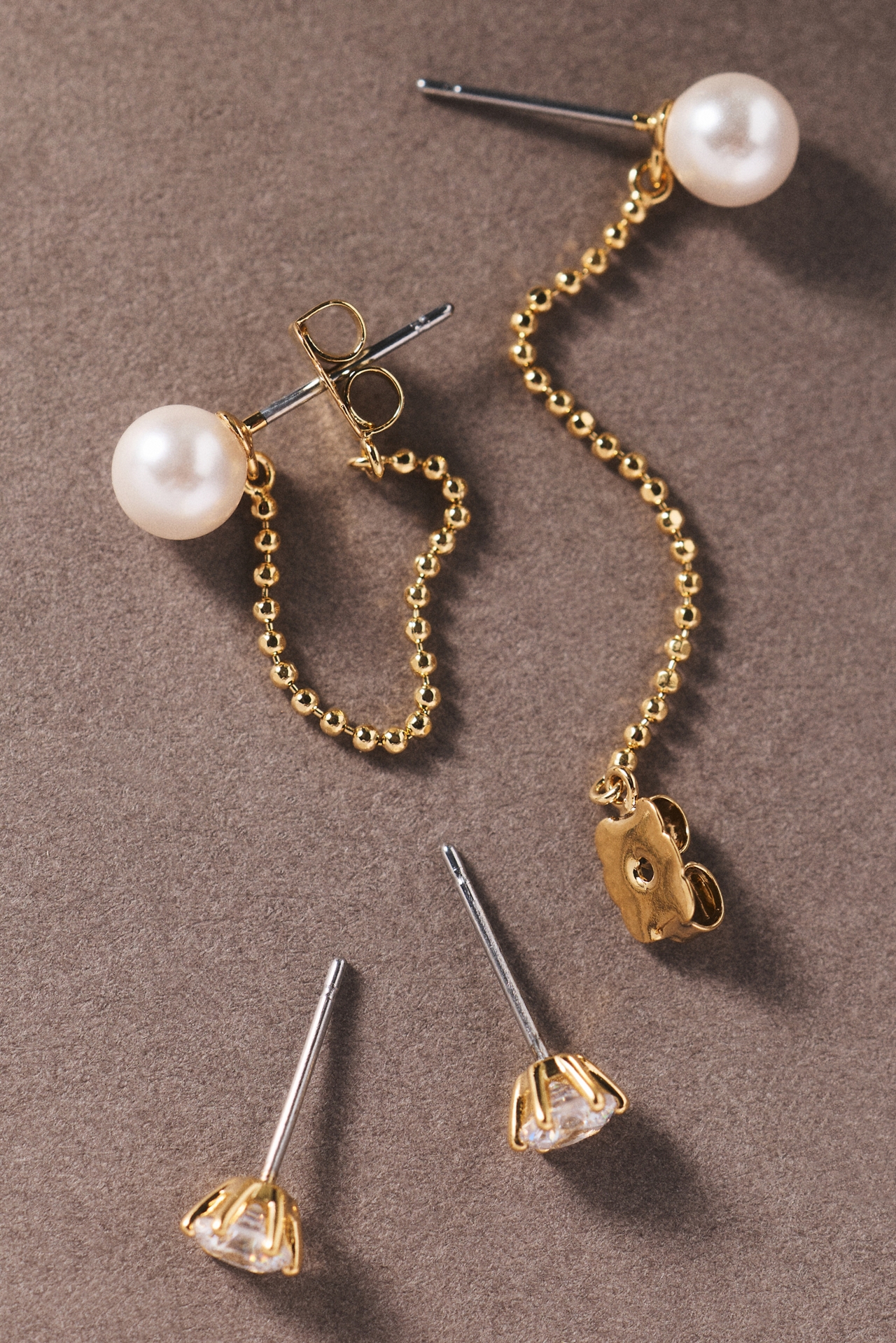 NADRI Venus Pearl Front-Back Earrings