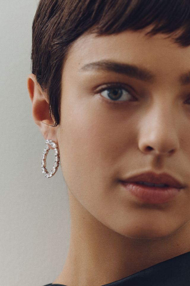 NADRI Runway Front-Back Hoop Earrings #1