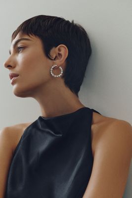 NADRI Runway Front-Back Hoop Earrings