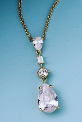NADRI Runaway Pear Drop Necklace