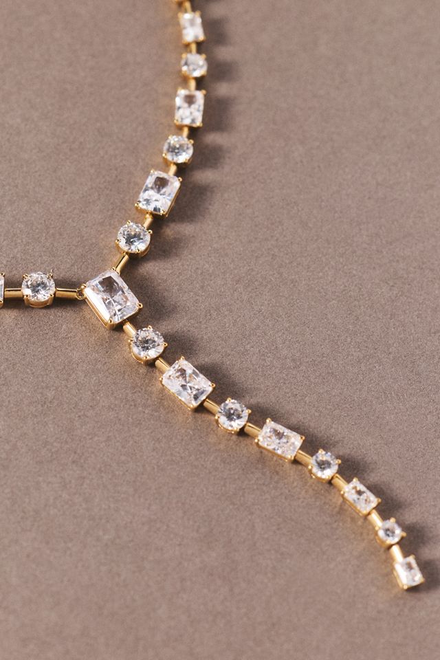 NADRI Charli Baguette Lariat Necklace #2