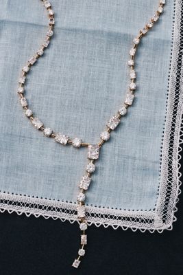 NADRI Charli Baguette Lariat Necklace