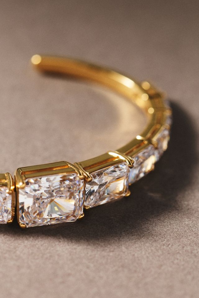 NADRI Naomi Graduated Crystal Cuff Bracelet #1