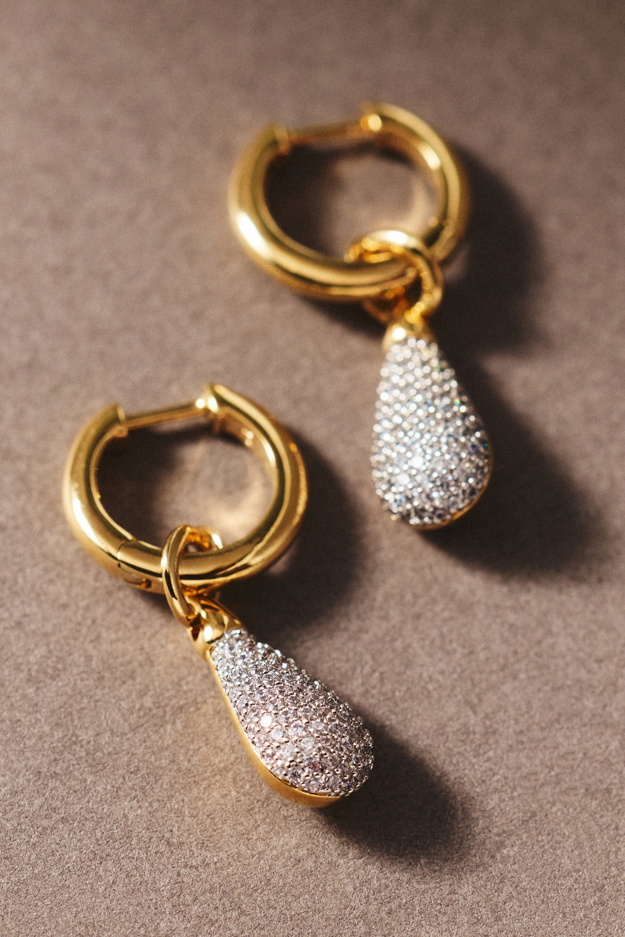 NADRI Pavé Huggie Earrings