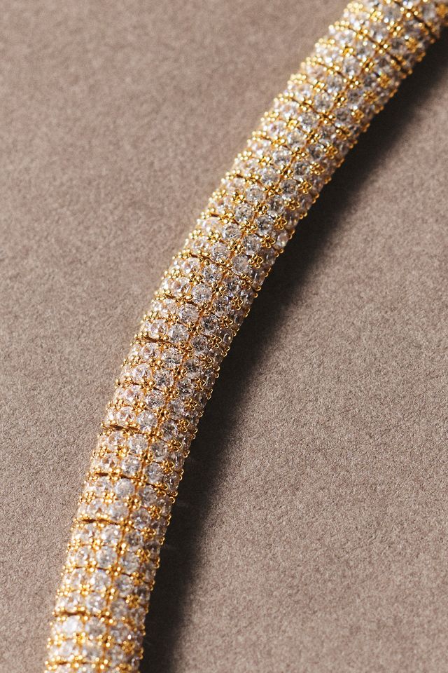 NADRI Crushed Pavé Dome Bracelet #1