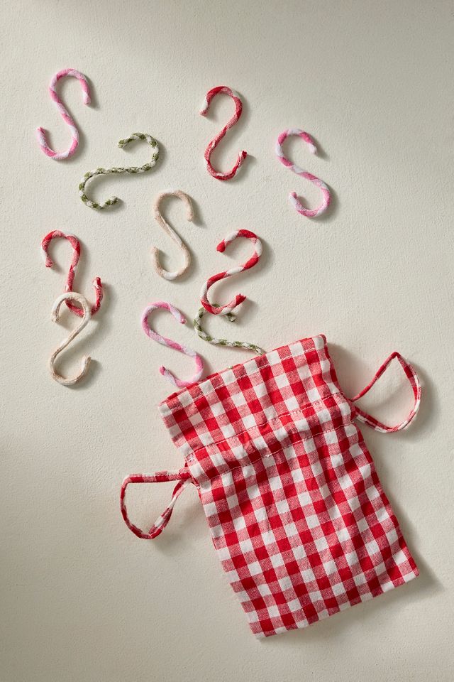 Fabric-Wrapped Ornament Hooks, Set of 15 #2