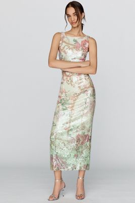 BHLDN Sequined Maxi Dress