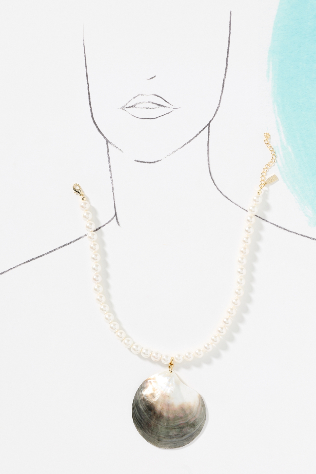 Electric Picks Shelly Necklace