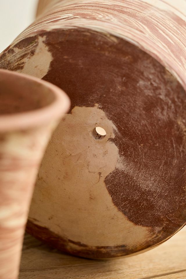 Marbled Terracotta Flare Planter #1