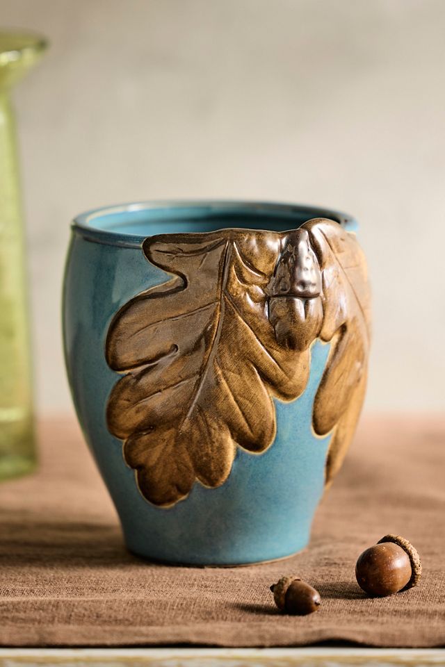 Oak + Acorn Ceramic Planter #1