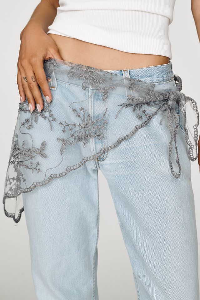 By Anthropologie Lace Triangle Scarf #1
