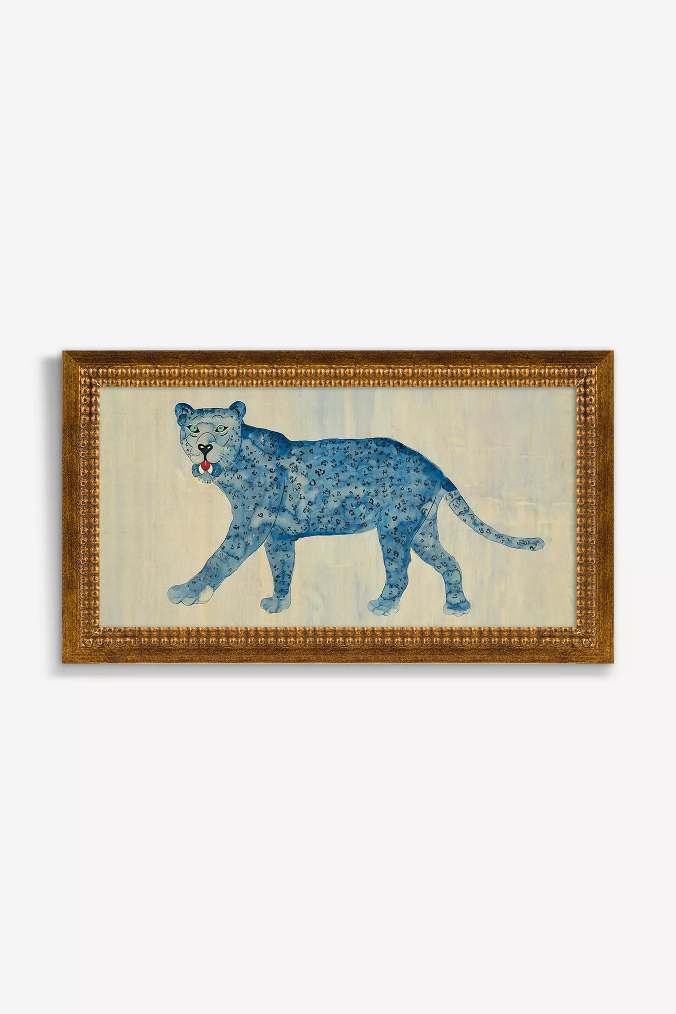 Blue Leopard Wall Art