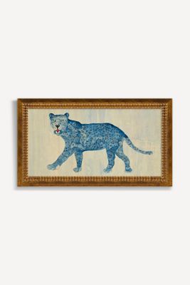Blue Leopard Wall Art