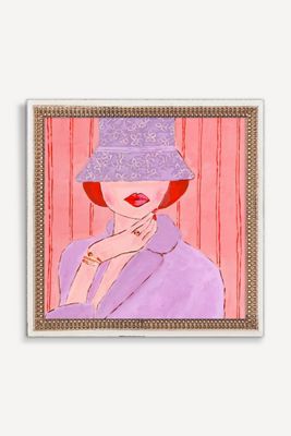 Lady in Purple Wall Art