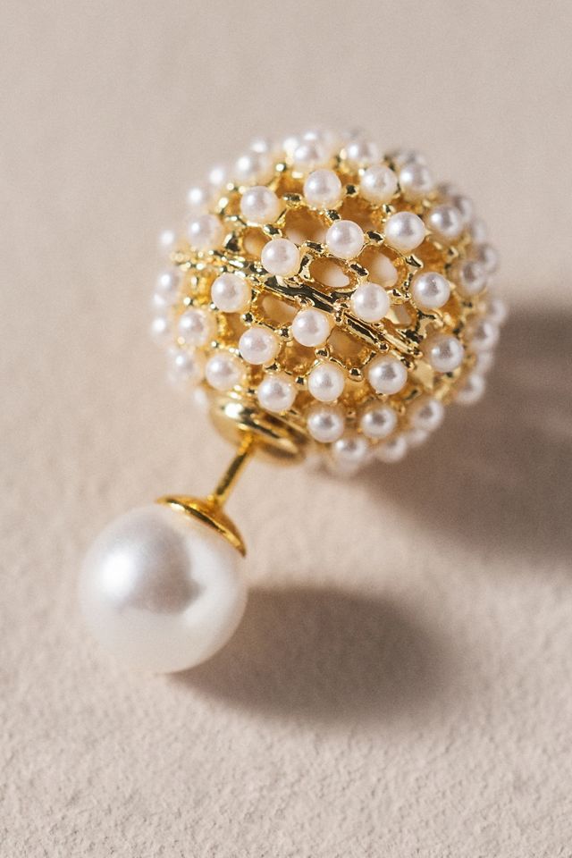 Front-Back Pearl Earrings #1