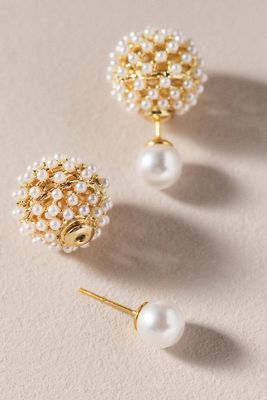 Front-Back Pearl Earrings