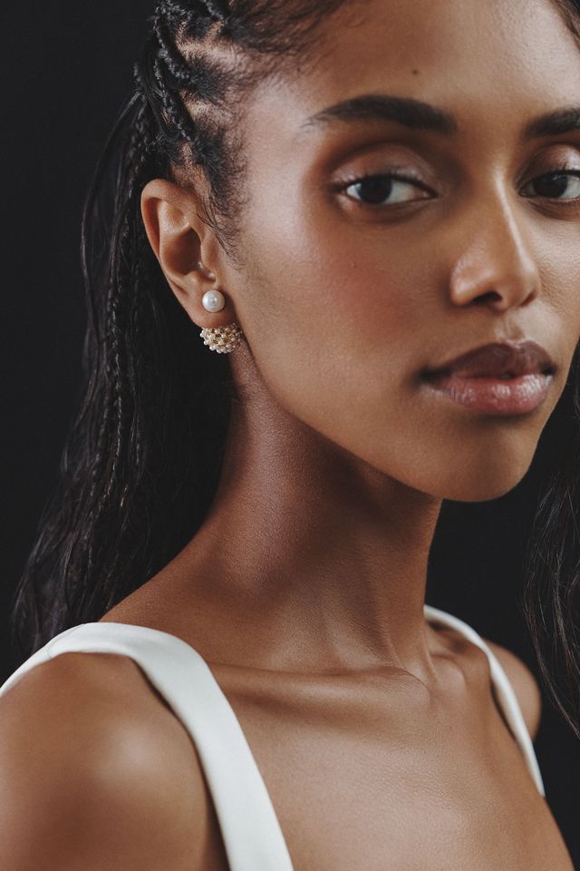 Front-Back Pearl Earrings #1