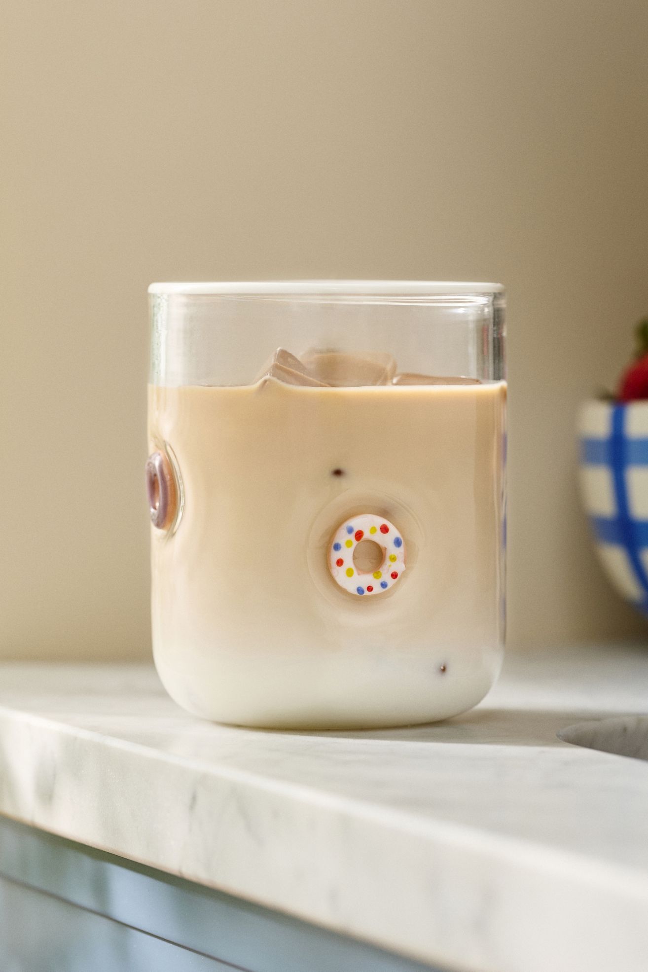 The Brunch Icon Juice Glass - Donut, One Size