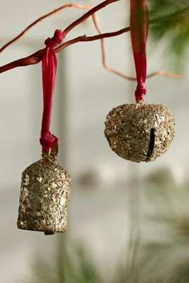 Glitter Iron Bells, Set of 2