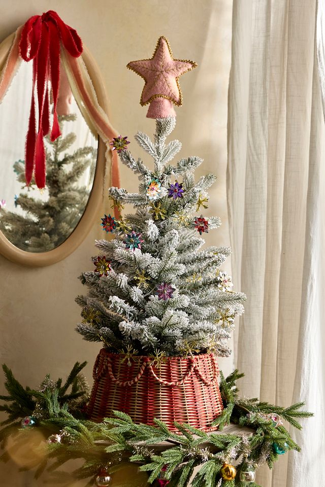 Pink Felt Star Tree Topper #1