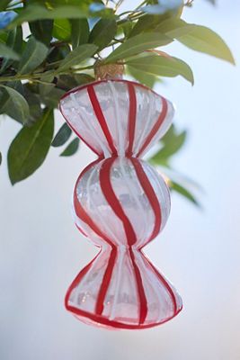 Peppermint Candy Glass Ornament
