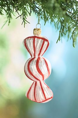 Peppermint Candy Glass Ornament