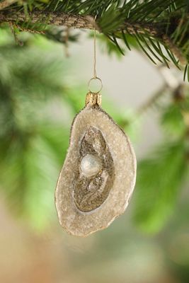 Terrain Oyster Glass Ornament