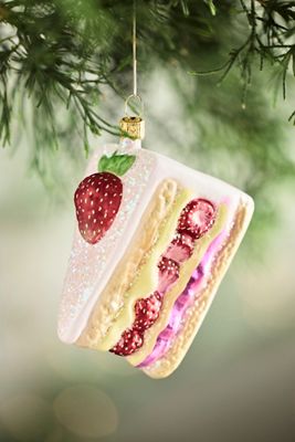 Terrain Strawberry Shortcake Glass Ornament