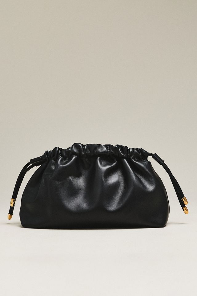 Maeve Cinched Leather Clutch #1