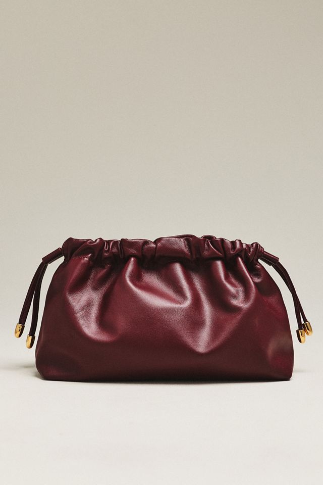 Maeve Cinched Leather Clutch #2