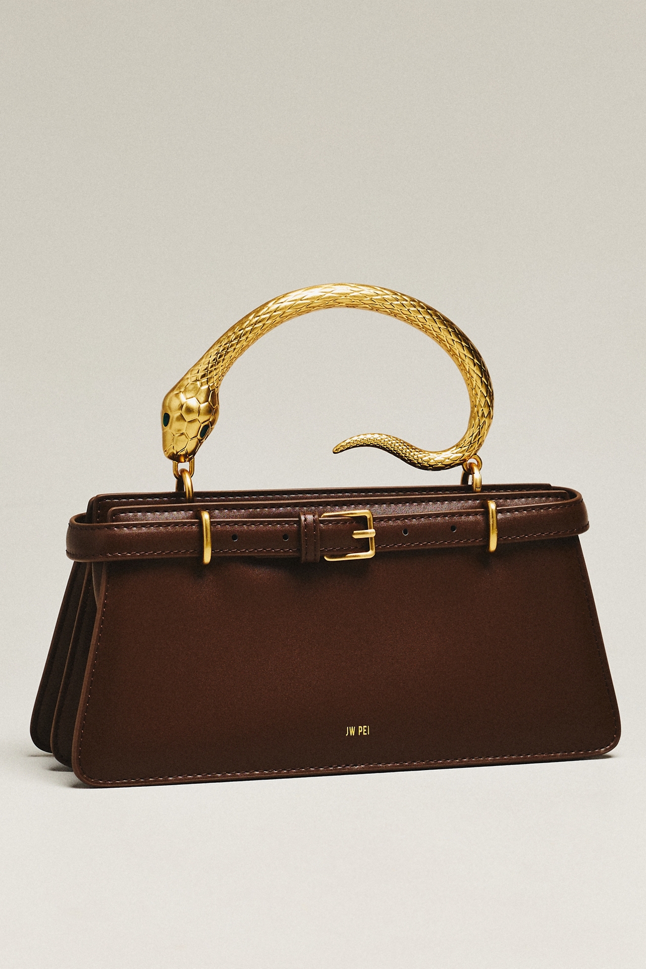 JW PEI Elena Snake Top Handle Bag