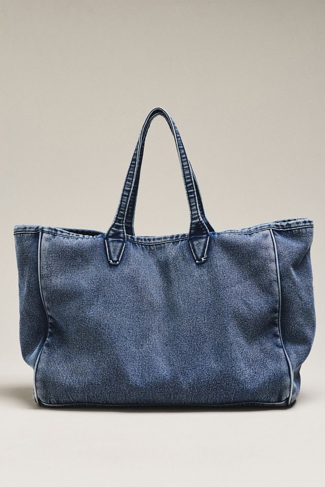 Wyeth 100% Cotton Denim Tote Bag #1