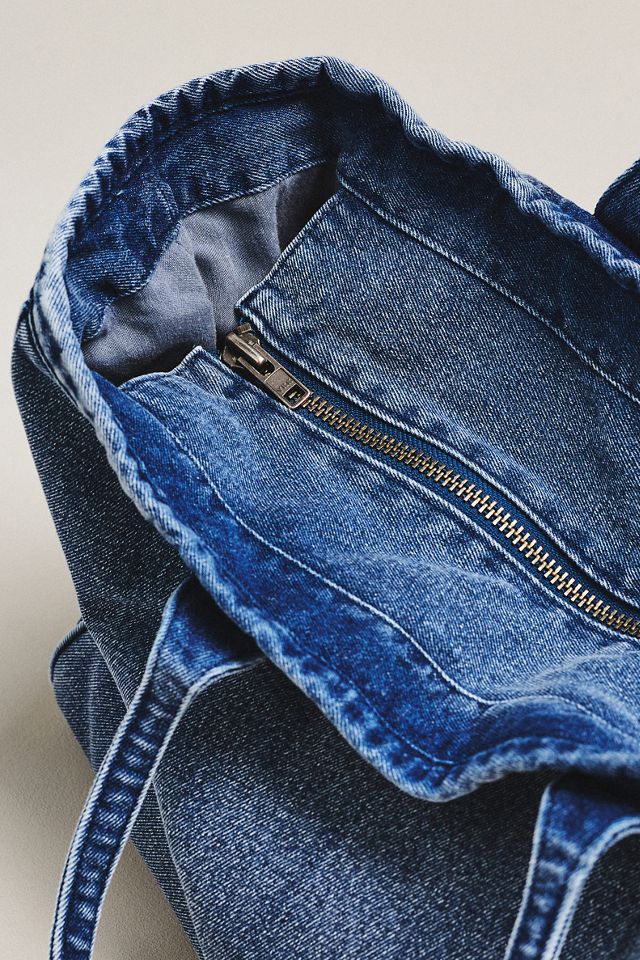 Wyeth 100% Cotton Denim Tote Bag #2