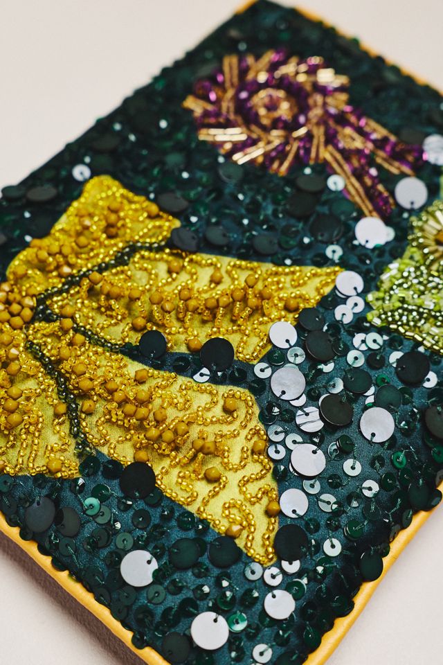 ALÉMAIS Rosette Beaded Clutch #2