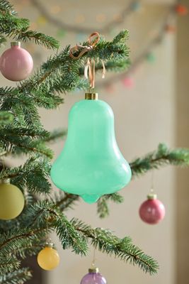 Colorful Bell Glass Ornament