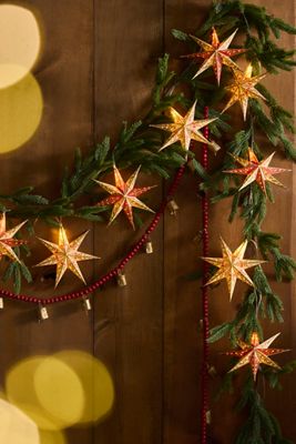 Patterned Paper Star Lights