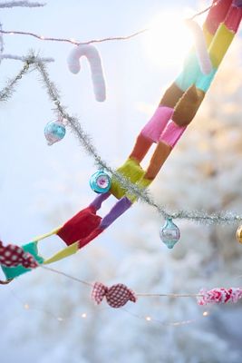Colorful Velvet Chain Garland