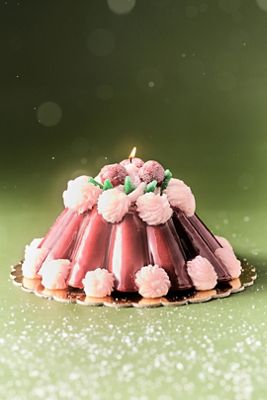 Cream Pudding Dessert Shaped Wax Candle