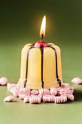 Mini Pudding Dessert Shaped Wax Candle