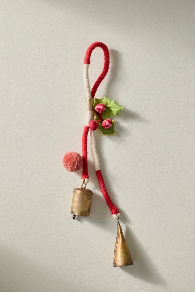 Bell + Charm Fabric Doorknob Ornament #1