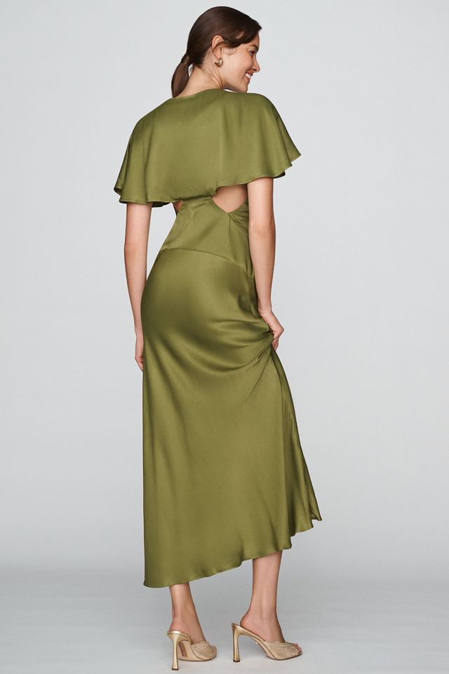 BHLDN Cape Sleeve Cutout Maxi Dress #1
