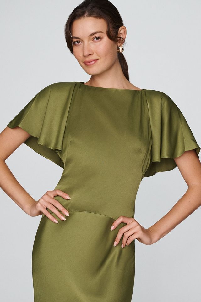 BHLDN Cape Sleeve Cutout Maxi Dress #2