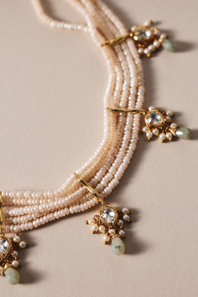 By Anthropologie Weddings Ghost Ranch Beaded Necklace #2