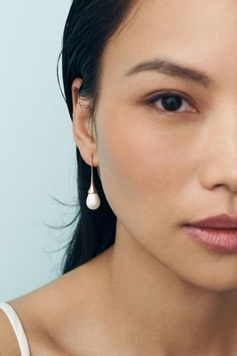 By Anthropologie Pearl Drop Earrings