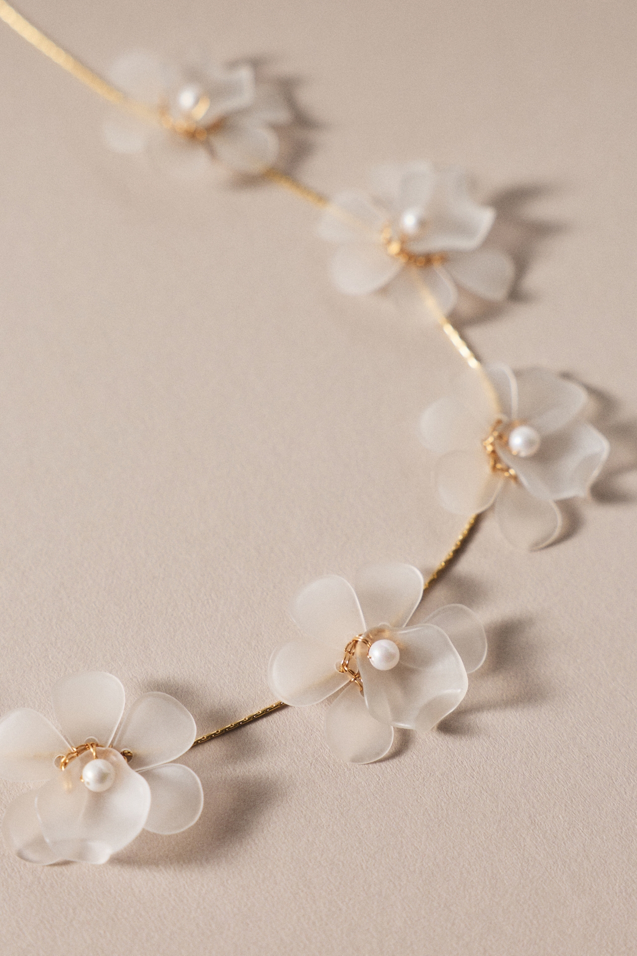 Soft Flower Choker Necklace