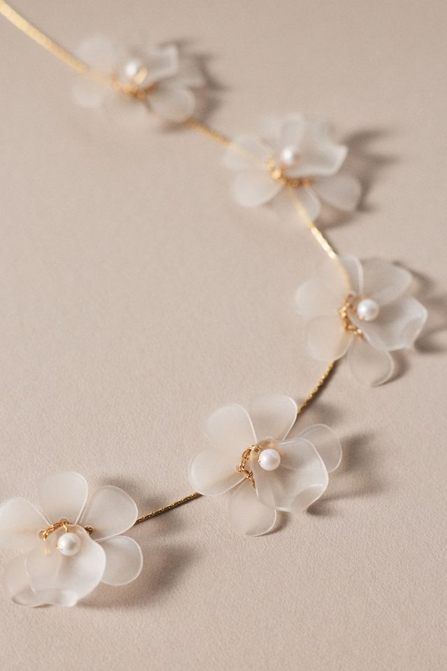 Soft Flower Choker Necklace #1